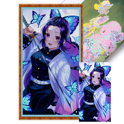 Demon Slayer: Butterfly Ninja - 11CT Stamped Cross Stitch 50*88CM