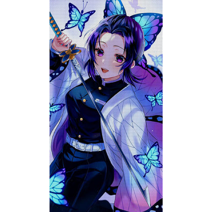 Demon Slayer: Butterfly Ninja - 11CT Stamped Cross Stitch 50*88CM