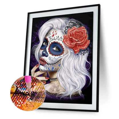 Day Of The Dead Girl - Full Round Drill Diamond Painting 30*40CM