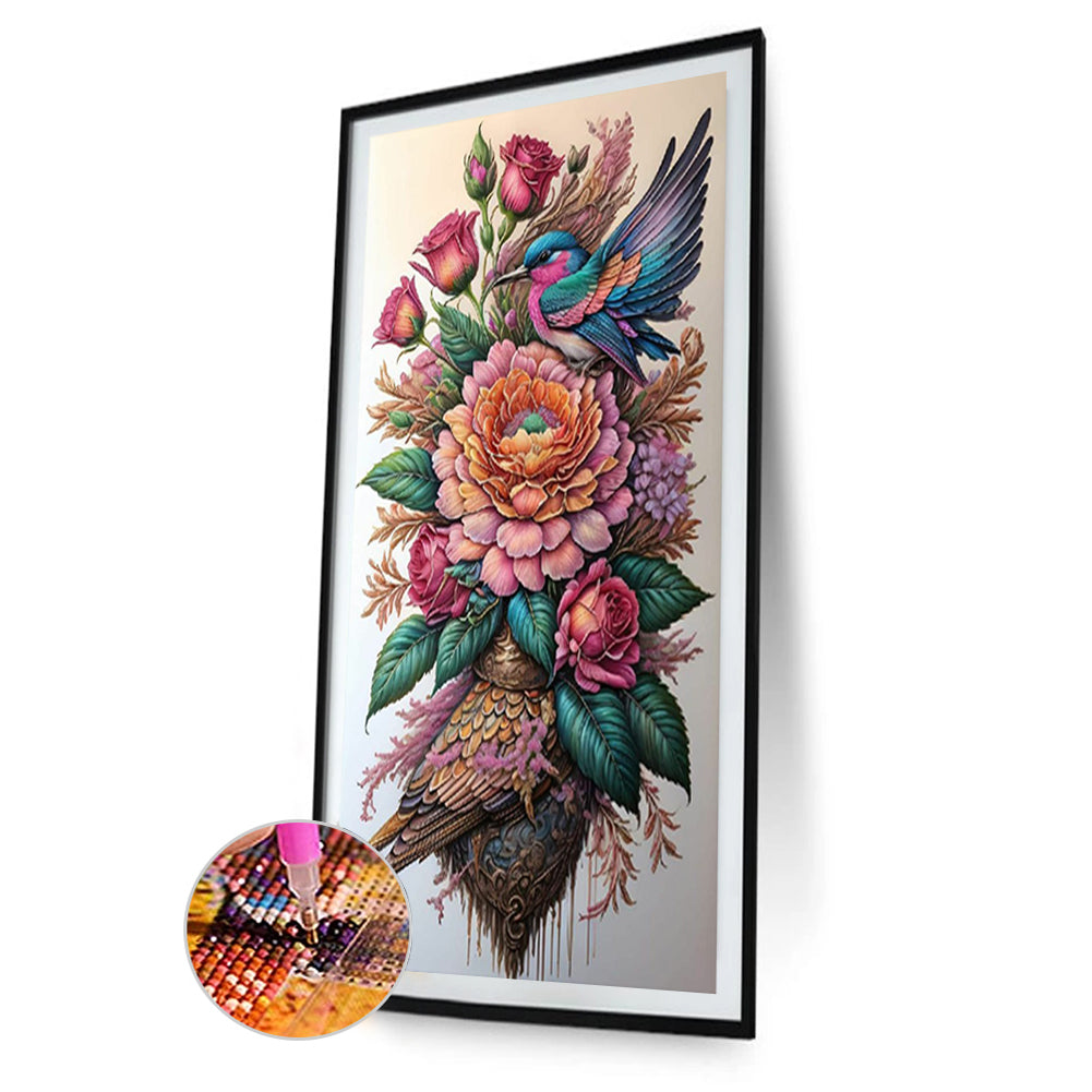 Flowers And Birds - Full Round Drill Diamond Painting 40*70CM