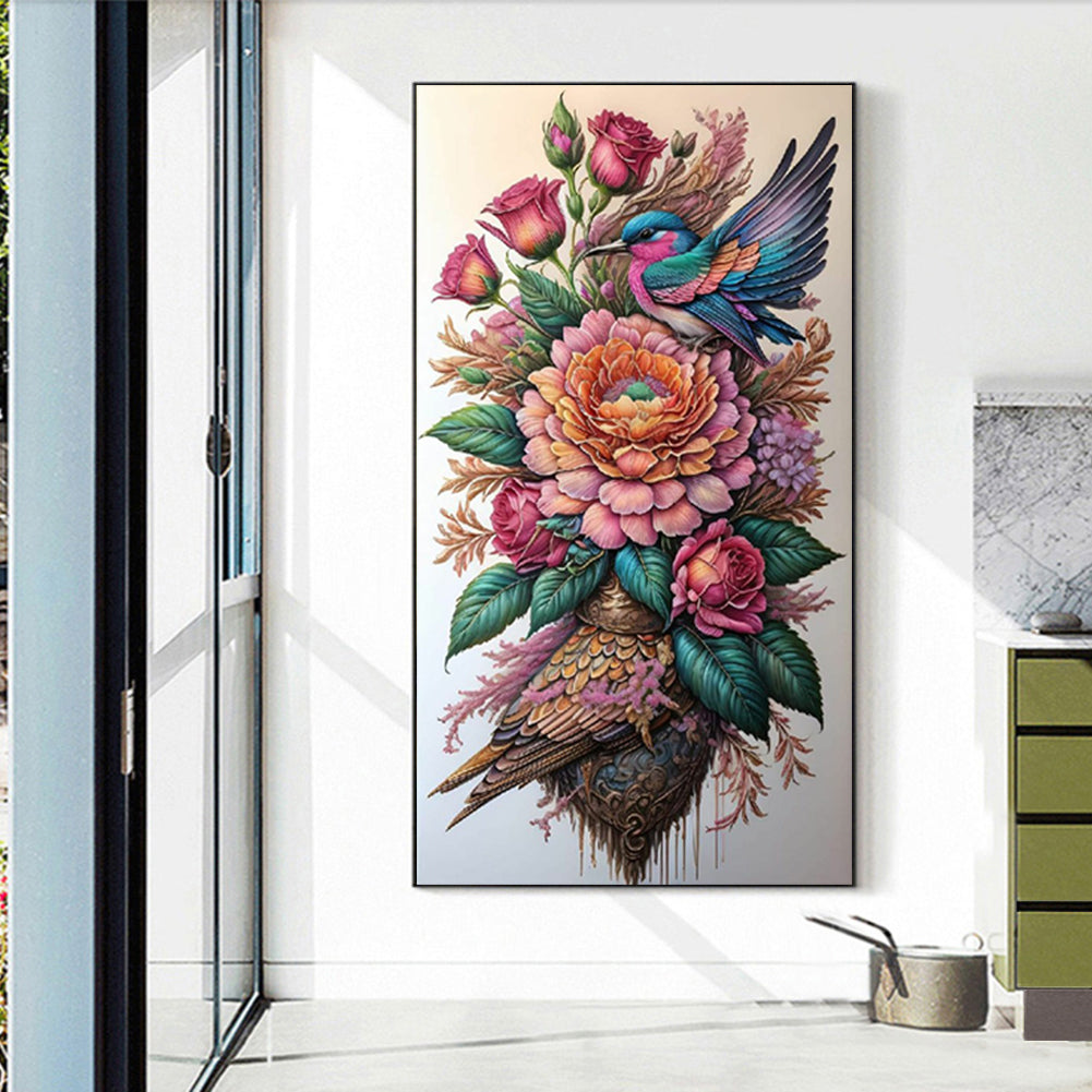 Flowers And Birds - Full Round Drill Diamond Painting 40*70CM