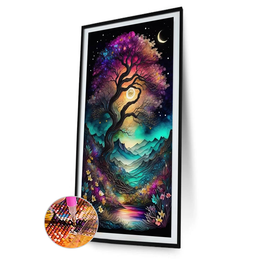 Life Tree - Full Round Drill Diamond Painting 40*70CM