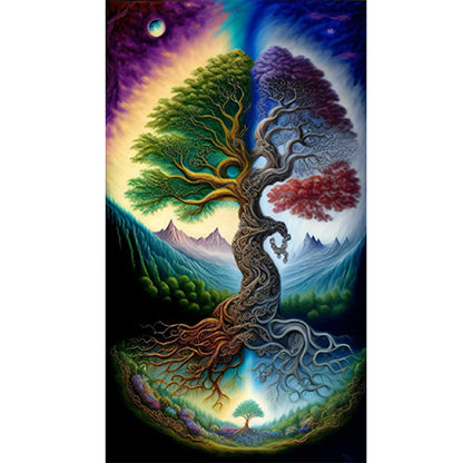 Life Tree - Full Round Drill Diamond Painting 40*70CM