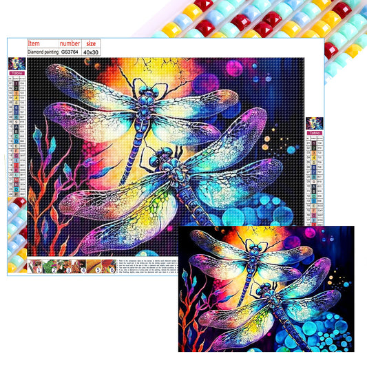 Dragonfly - Full Square Drill Diamond Painting 40*30CM