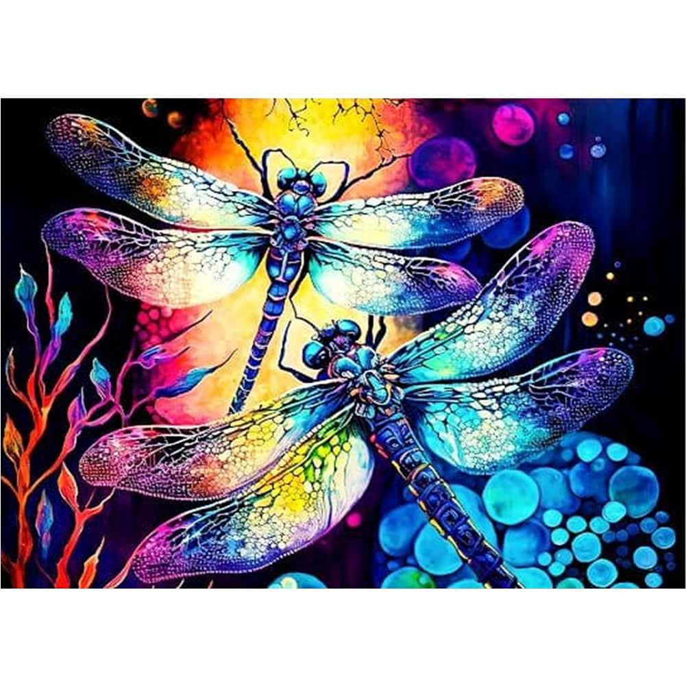 Dragonfly - Full Square Drill Diamond Painting 40*30CM