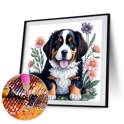 Puppy - Full Round Drill Diamond Painting 30*30CM