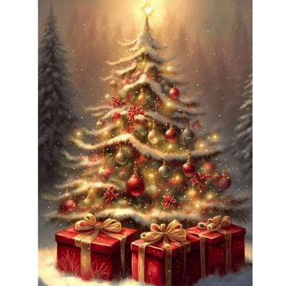 Christmas Tree - Full Round Drill Diamond Painting 30*40CM