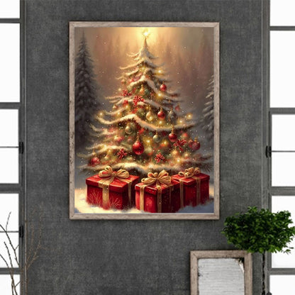 Christmas Tree - Full Round Drill Diamond Painting 30*40CM