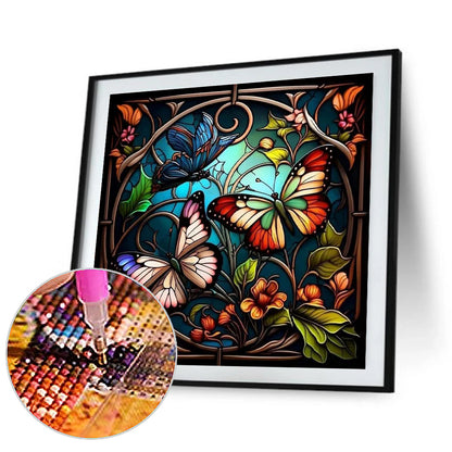 Butterfly - Full Round Drill Diamond Painting 40*40CM