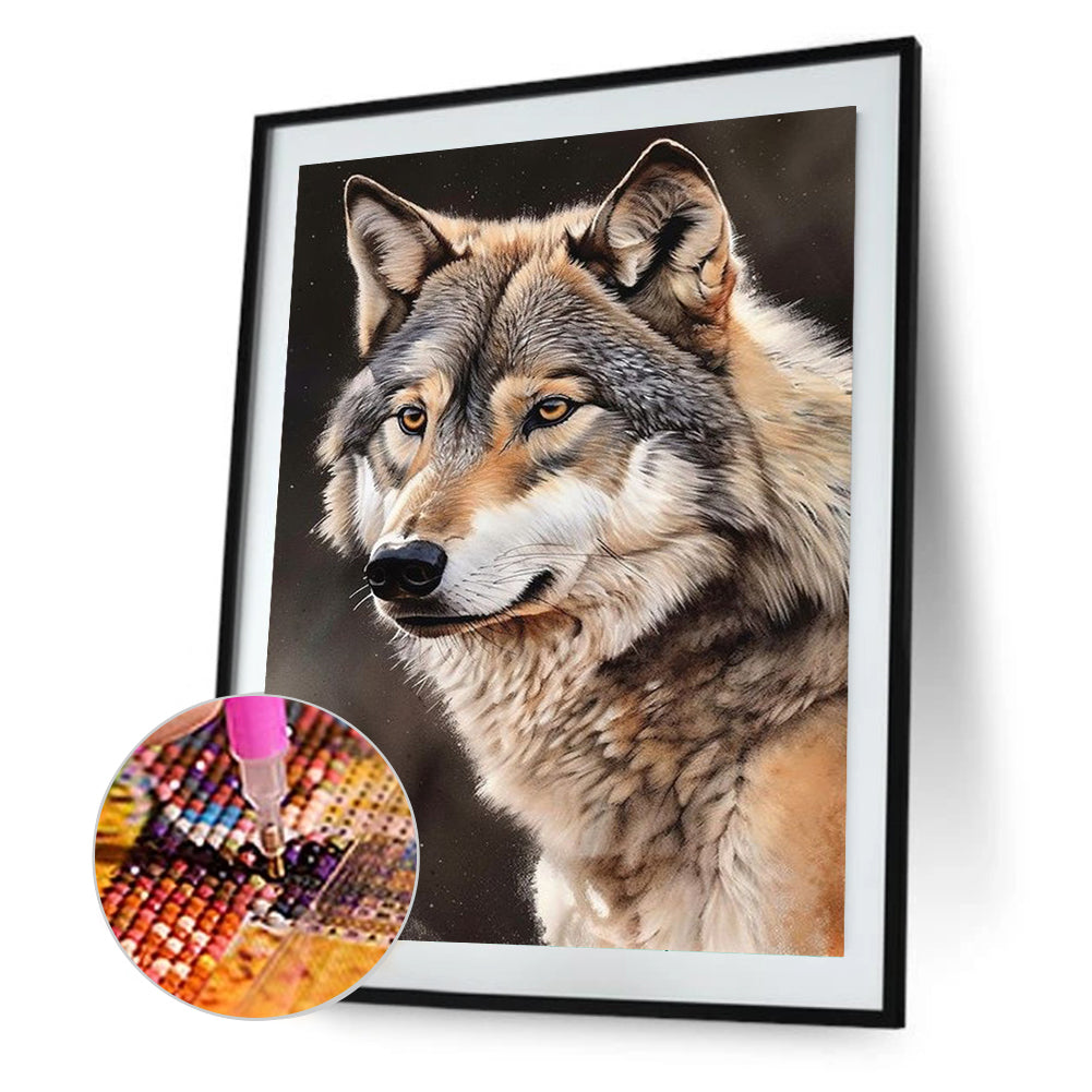 Wolf - Full Round Drill Diamond Painting 30*40CM