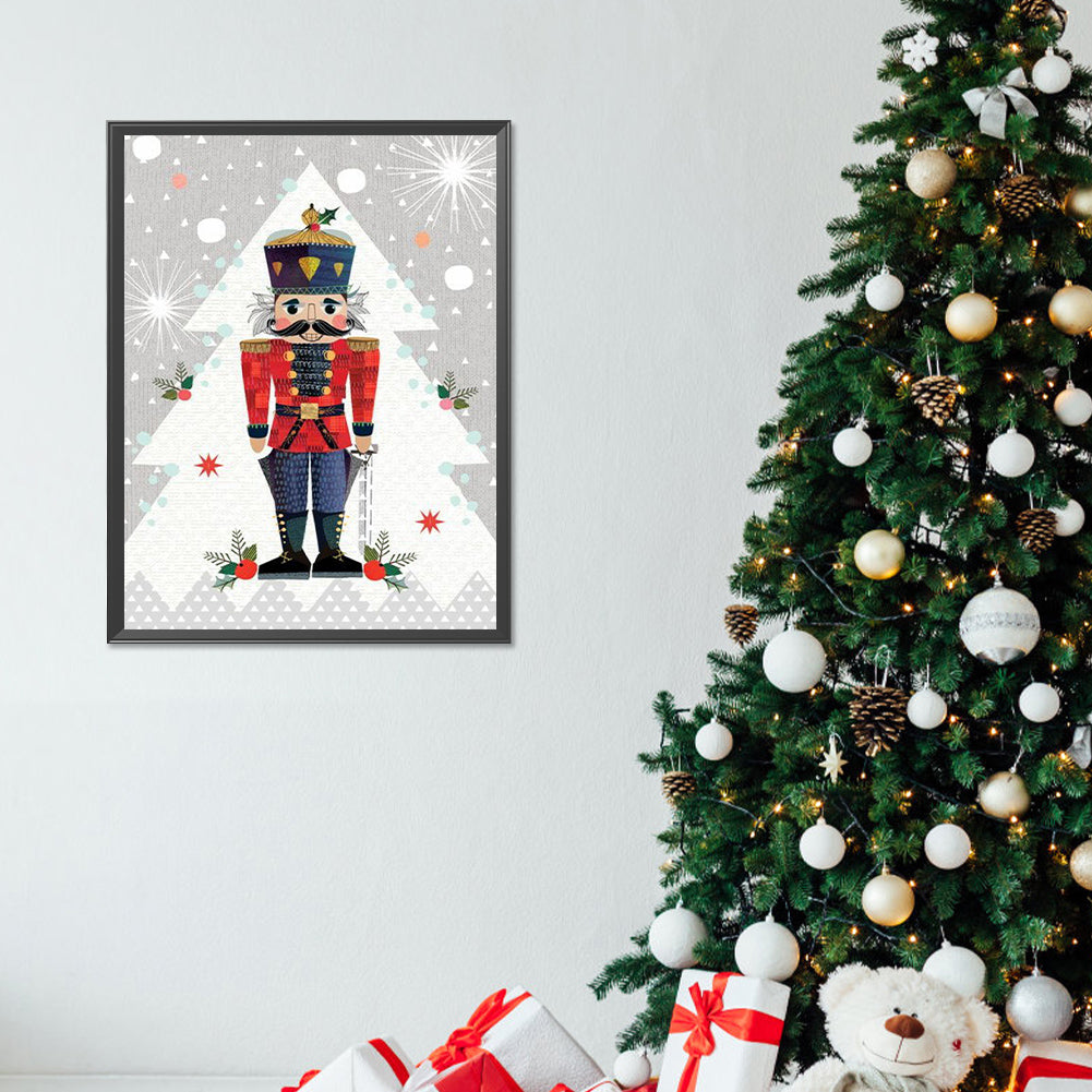 Christmas Nutcracker - Full Round Drill Diamond Painting 30*40CM