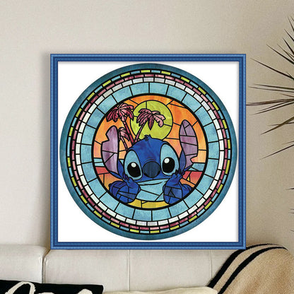 Glass Painting-Stitch - 11CT Stamped Cross Stitch 40*40CM