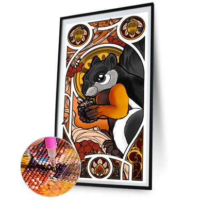 Squirrel - Full AB Dril Round Diamond Painting 30*50CM