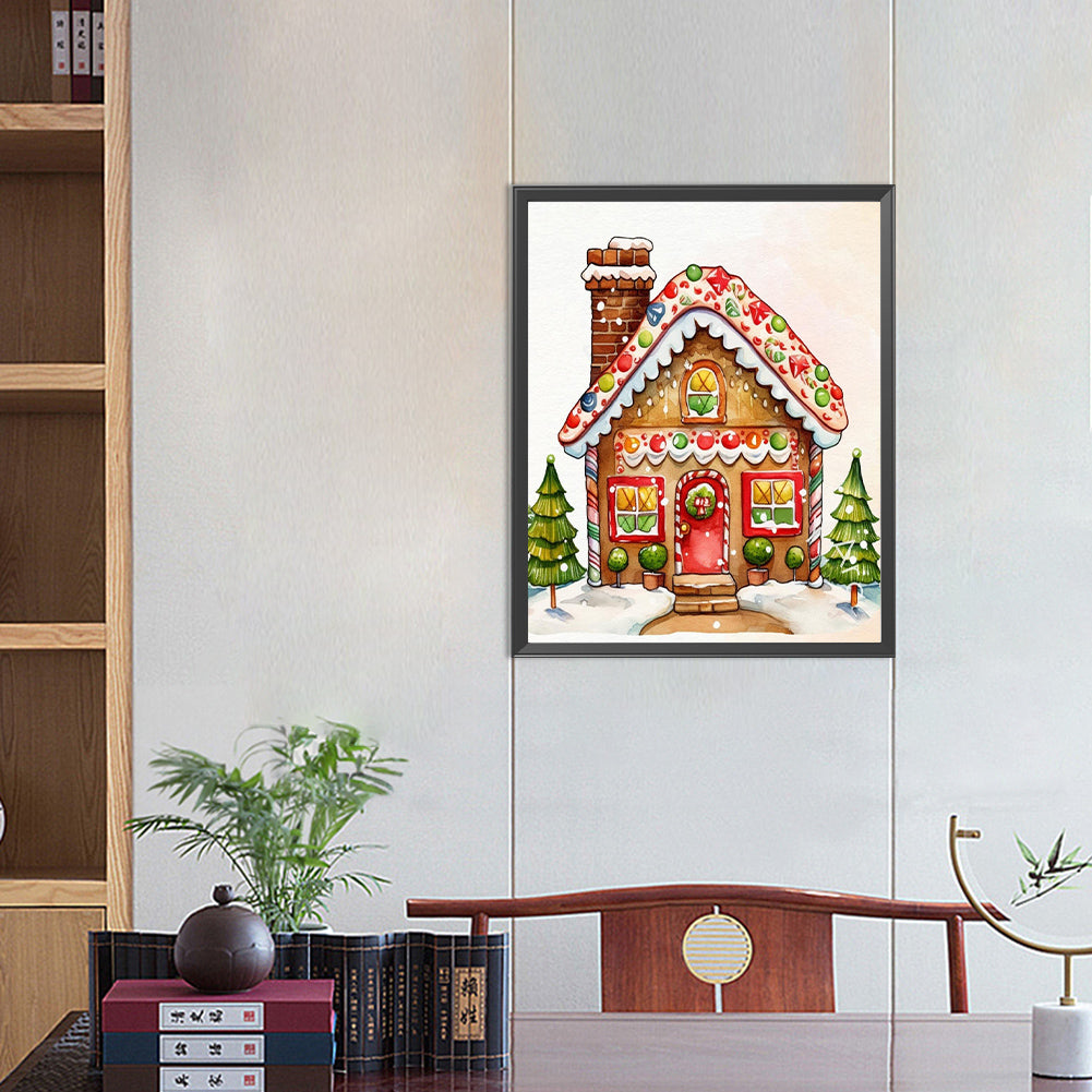 Candy House - Full Round Drill Diamond Painting 40*50CM