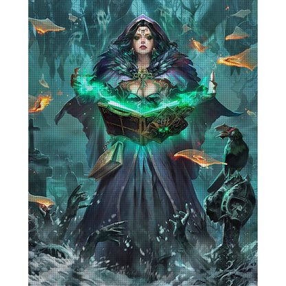 Sorceress - 11CT Stamped Cross Stitch 40*50CM