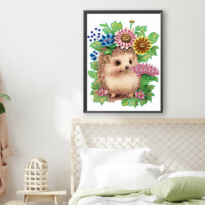 Hedgehog - Special Shaped Drill Diamond Painting 30*40CM