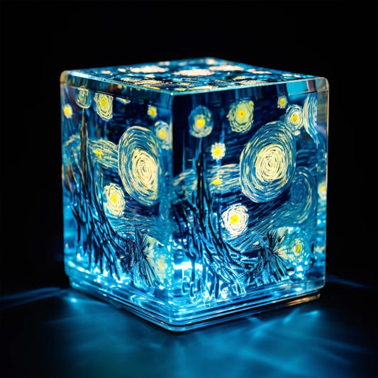 Starry Sky Water Cube - Full Round Drill Diamond Painting 30*30CM