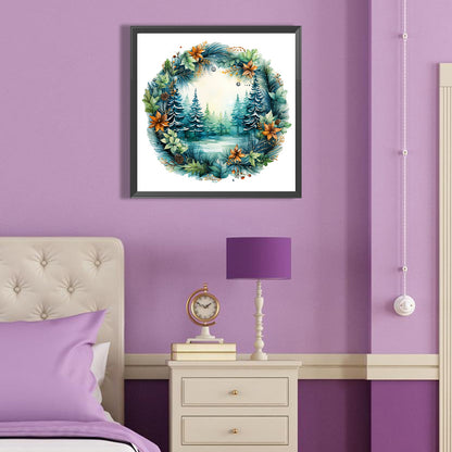 Christmas Tree Ring - Full Round Drill Diamond Painting 40*40CM