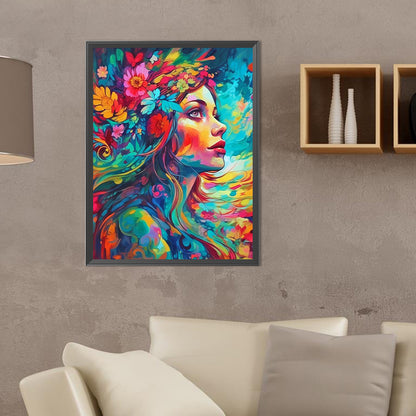 Daughter Of Nature - Full Round Drill Diamond Painting 30*40CM