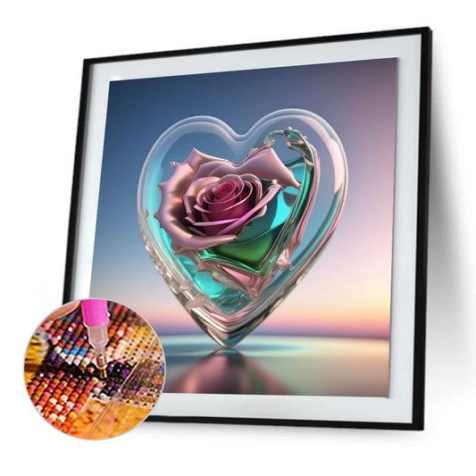 Love Rose - Full Round Drill Diamond Painting 30*30CM