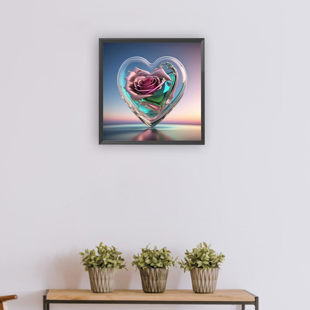 Love Rose - Full Round Drill Diamond Painting 30*30CM
