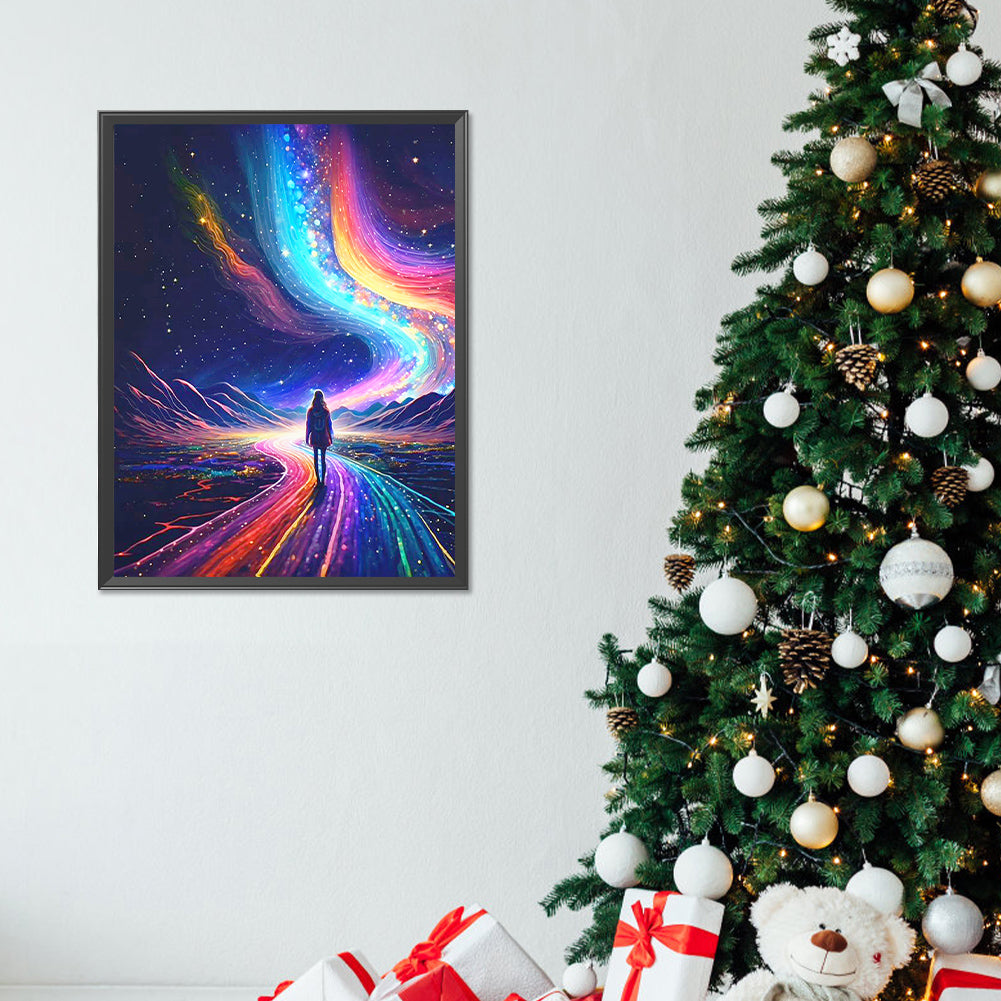 Rainbow Road - Full Round Drill Diamond Painting 30*40CM