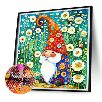 Garden Gnome - Full Round Drill Diamond Painting 30*30CM