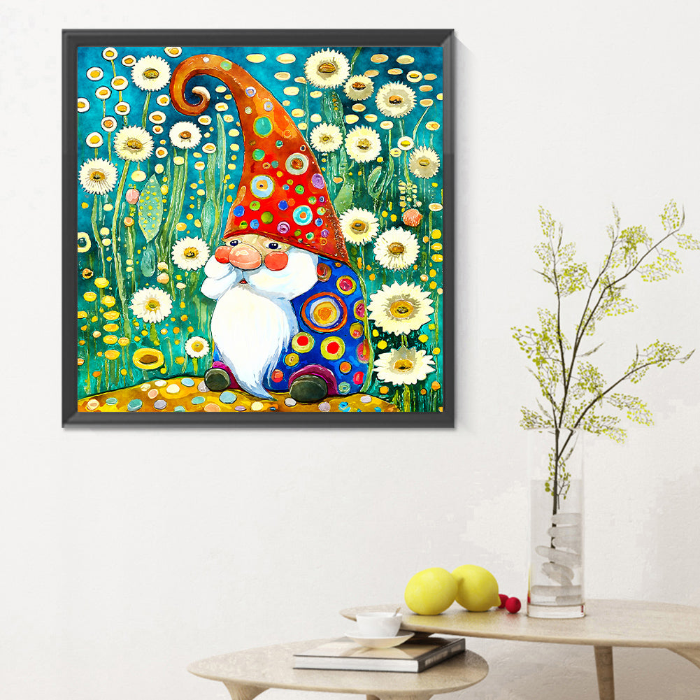 Garden Gnome - Full Round Drill Diamond Painting 30*30CM