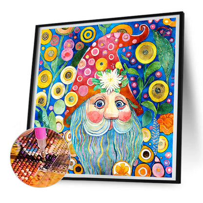 Garden Gnome - Full Round Drill Diamond Painting 30*30CM