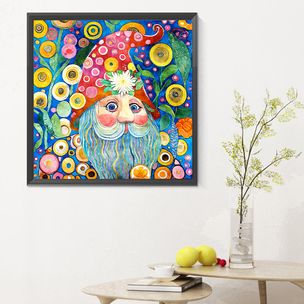 Garden Gnome - Full Round Drill Diamond Painting 30*30CM