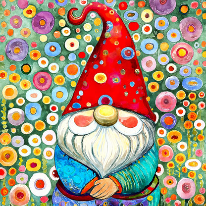 Garden Gnome - Full Round Drill Diamond Painting 30*30CM