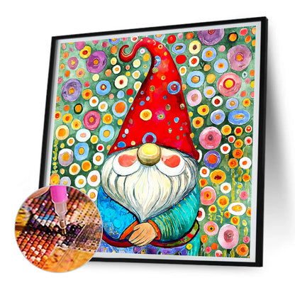 Garden Gnome - Full Round Drill Diamond Painting 30*30CM