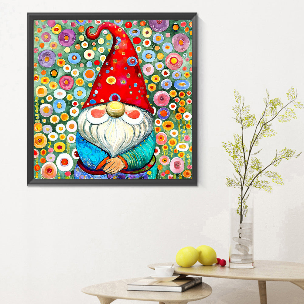 Garden Gnome - Full Round Drill Diamond Painting 30*30CM