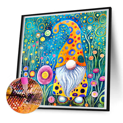 Garden Gnome - Full Round Drill Diamond Painting 30*30CM