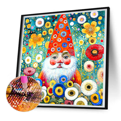 Garden Gnome - Full Round Drill Diamond Painting 30*30CM