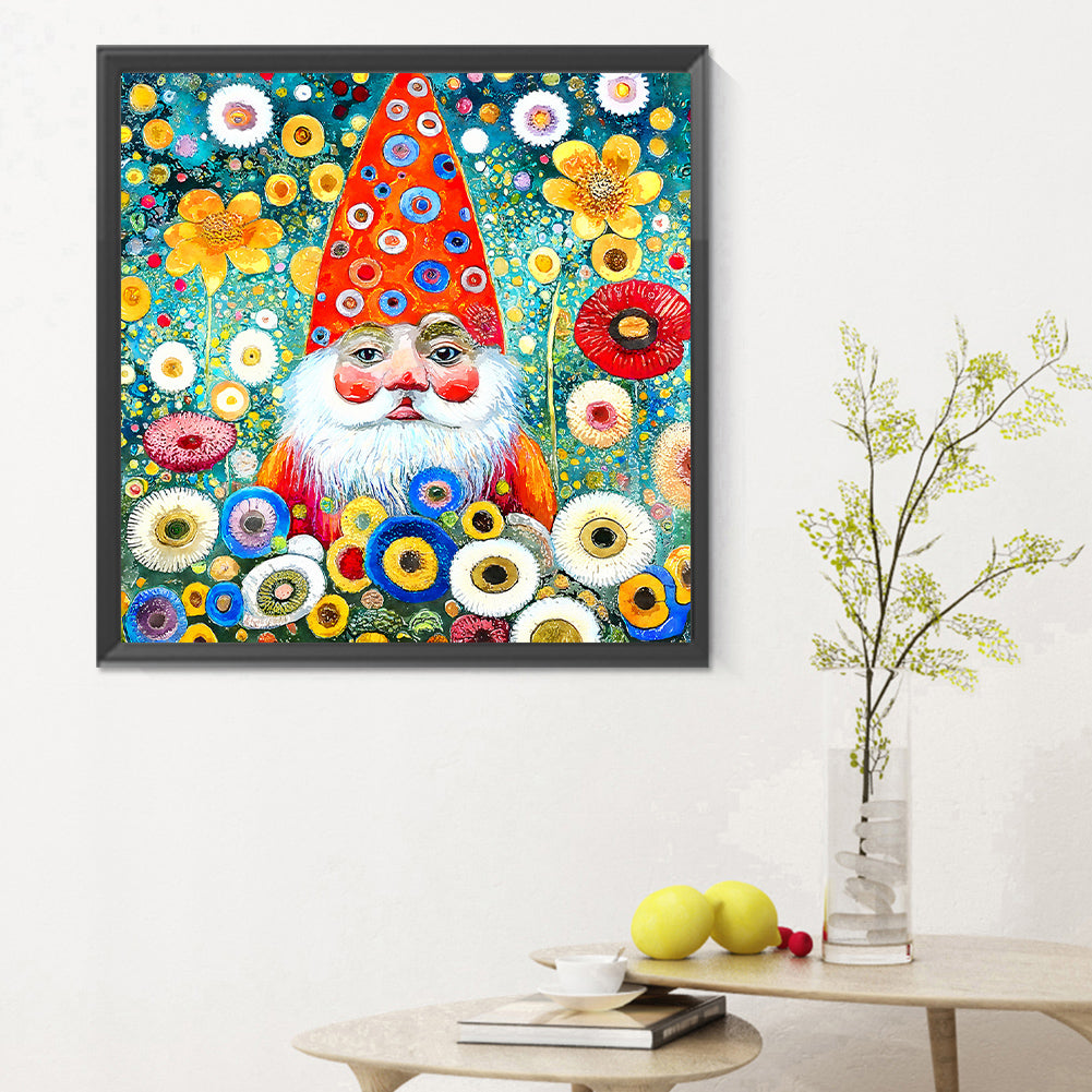 Garden Gnome - Full Round Drill Diamond Painting 30*30CM