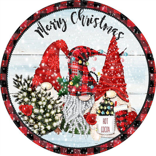 Christmas Holiday Wreath - Special Shaped Drill Diamond Painting 30*30CM