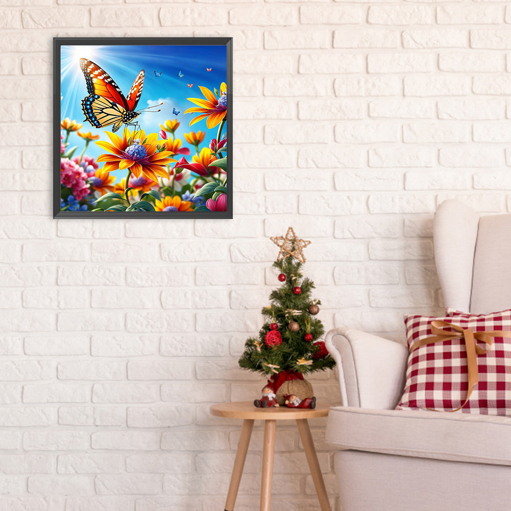 Colorful Flowers - Full Round Drill Diamond Painting 30*30CM