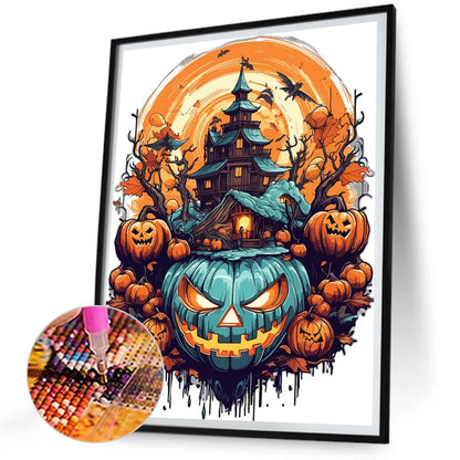 Dark Pumpkin - Full Round Drill Diamond Painting 30*40CM