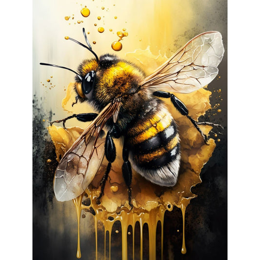 Bee - Full Round Drill Diamond Painting 30*40CM