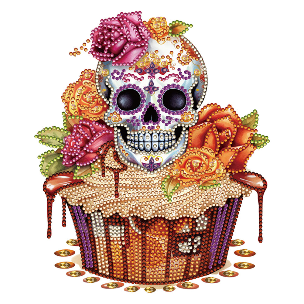 Skull Dessert - Special Shaped Drill Diamond Painting 30*30CM