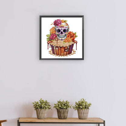 Skull Dessert - Special Shaped Drill Diamond Painting 30*30CM