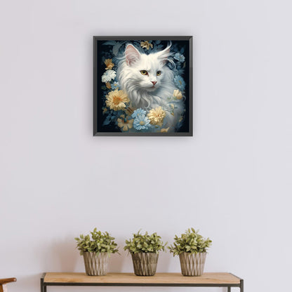 Kitten - Full Round Drill Diamond Painting 30*30CM