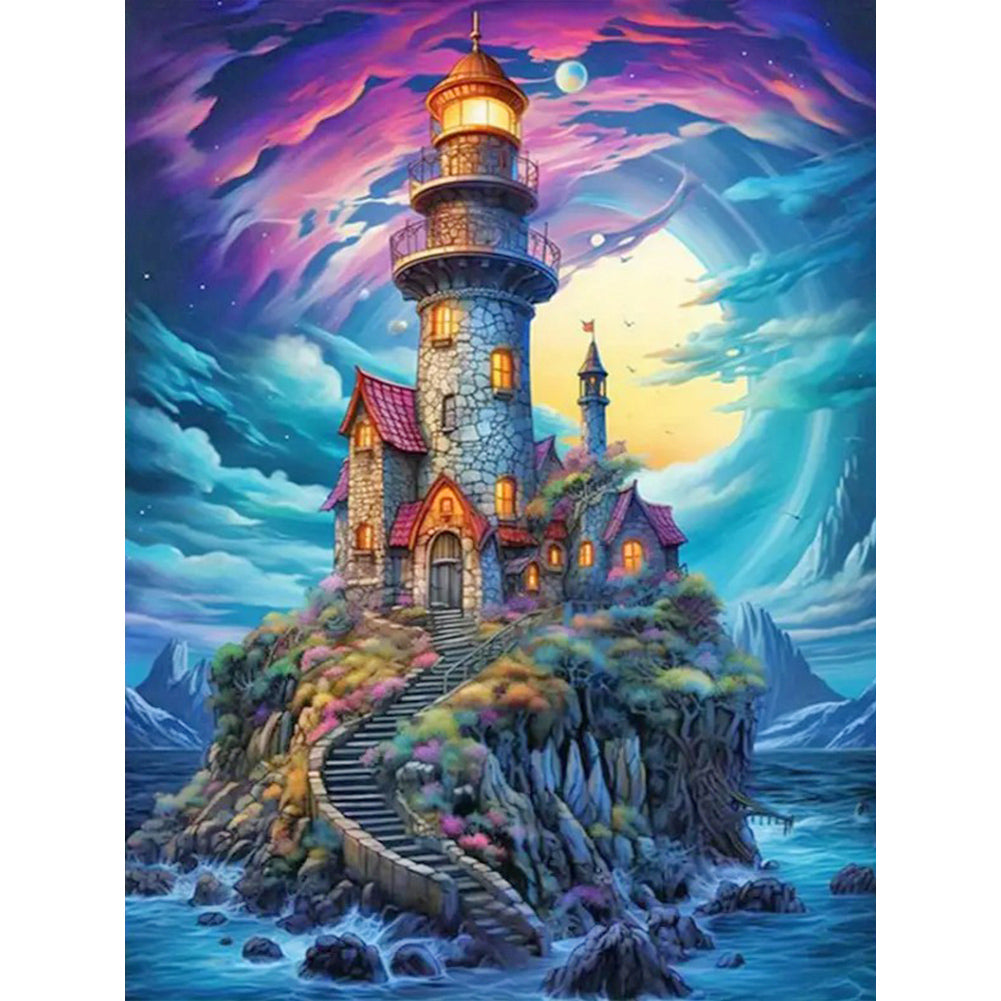Dokdo In The Sea - Full Round Drill Diamond Painting 30*40CM