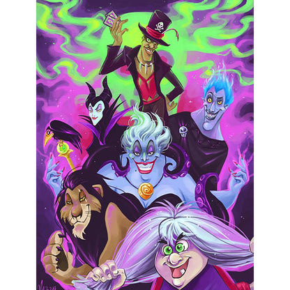 Disney Villains - Full Round Drill Diamond Painting 30*40CM