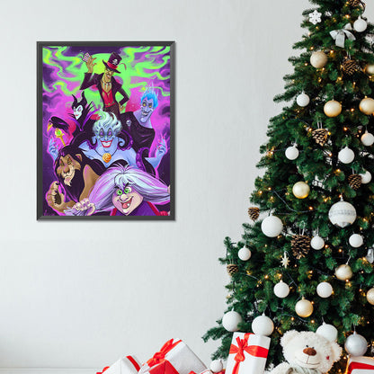 Disney Villains - Full Round Drill Diamond Painting 30*40CM