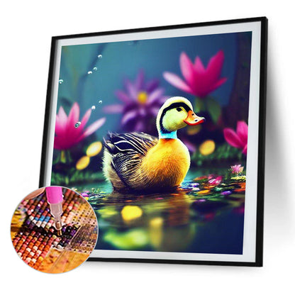 Little Duck On The Water - Full AB Dril Round Diamond Painting 40*40CM