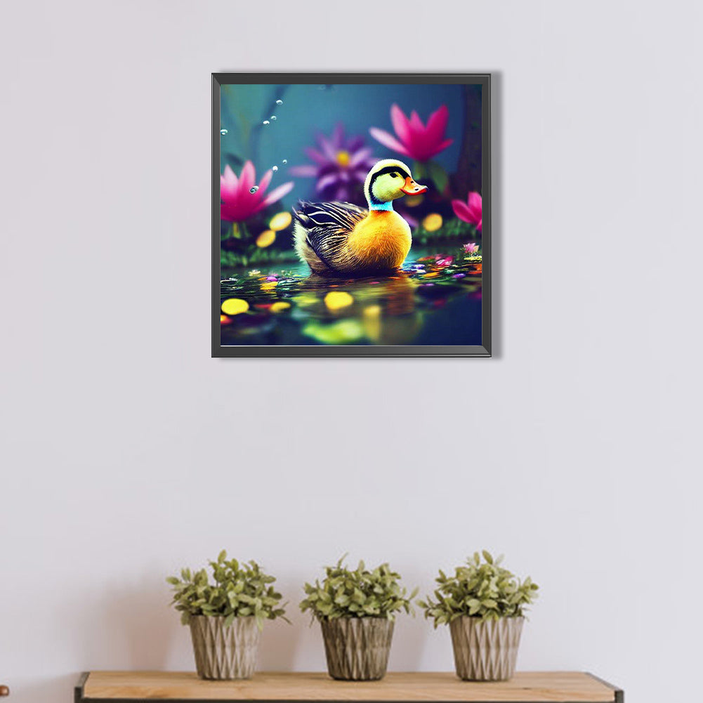 Little Duck On The Water - Full AB Dril Round Diamond Painting 40*40CM