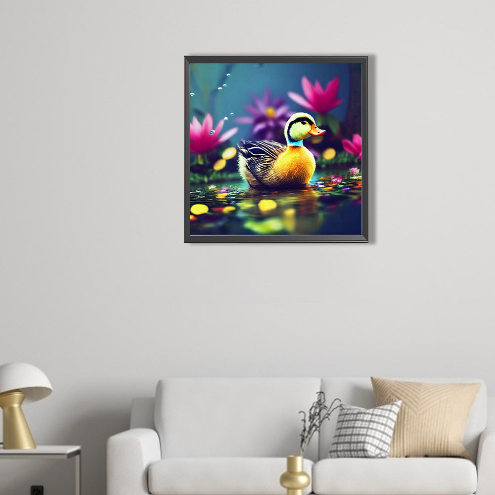 Little Duck On The Water - Full AB Dril Round Diamond Painting 40*40CM