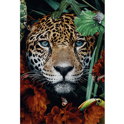 Leopard - 11CT Stamped Cross Stitch 40*60CM